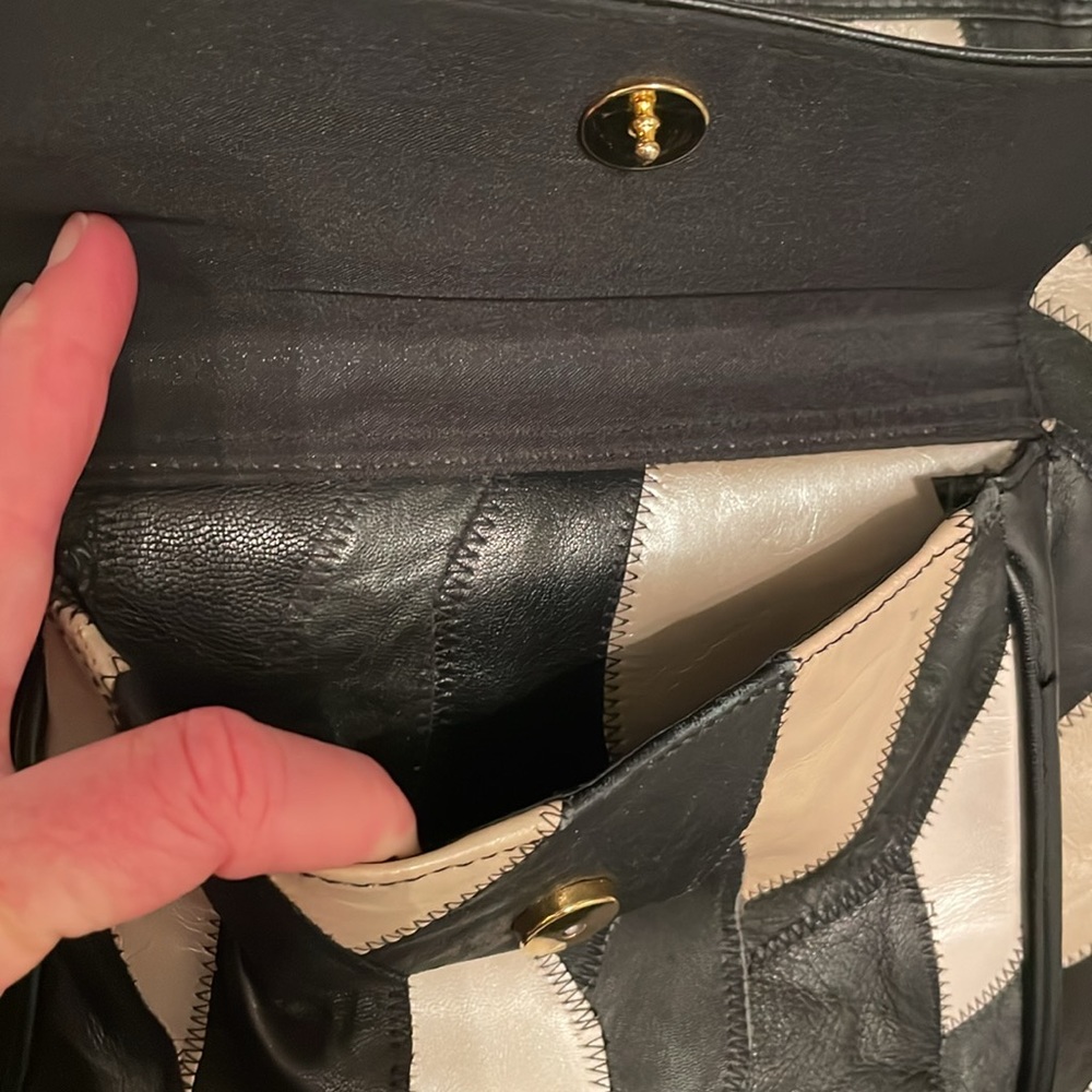 Leather Patchwork Tote - image 6